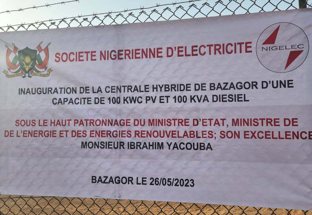 Cinquième étape : Inauguration de la centrale hybride solaire-diesel de  BAZAGOR